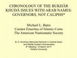 Research paper thumbnail of CHRONOLOGY OF THE BUKHĀR KHUDĀ ISSUES WITH ARAB NAMES: GOVERNORS, NOT CALIPHS