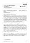 Research paper thumbnail of Ética y transparencia para la detección de sesgos algorítmicos de género