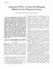 Research paper thumbnail of Autonomic iPOJO: Towards Self-Managing Middleware for Ubiquitous Systems