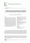 Research paper thumbnail of Banking concentration and financial reorganization: Greece, Portugal, and Spain in the post-crisis period