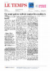 Research paper thumbnail of Monument international de la Réforme, déprédations, Le Temps 24.07.2019