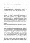 Research paper thumbnail of A Psychological Approach to the Perception of the Linguistic Landscape. A Study in the City of Aosta