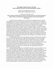 Research paper thumbnail of Developing an Inquiry Stance in Advising:How Practitioner Research Can Elicit Knowledge for Advisors