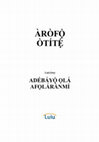 Research paper thumbnail of ÀRÒFÔ ÒTÍTË