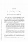 Research paper thumbnail of Les traductions du discours juridique à la lumière de l'histoire du droit