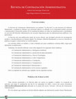 Research paper thumbnail of Revista de Contratación Administrativa - Convocatoria RCA