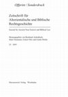 Research paper thumbnail of Reinhard Achenbach (Münster), Deuteronomy Between Pentateuch and Hexateuch. Eckart Otto, Deuteronomium 12-34. Zweiter Teilband: 23,16-34,12, Herders Theologischer Kommentar zum Alten Testament (ZAR 25, 2019)