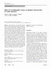 Research paper thumbnail of Effect of Crystallographic Texture on Magnetic Characteristics of Cobalt Nanowires