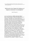 Research paper thumbnail of Wild foods in the Talmud: the influence of religious restrictions on consumption