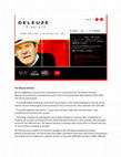 Research paper thumbnail of The Deleuze Seminars