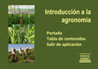 Research paper thumbnail of Introducción a la agronomía Portada Tabla de contenidos Salir de aplicación Editorial EDIMEC