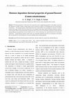 Research paper thumbnail of Moisture dependent thermal properties of ground flaxseed (Linum usitatissimum