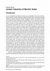 Research paper thumbnail of R. David, "Ceramic Industries of Meroitic Sudan", in D. Raue (éd.), Handbook of Ancient Nubia, 2019, p. 875-895.