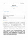 Research paper thumbnail of Impacts économiques potentiels du Coronavirus