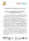 Research paper thumbnail of Convocatoria coloquio internacional de la AFEAF - Gijon 2021