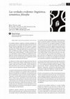 Research paper thumbnail of Las verdades evidentes: lingüística, semántica, filosofía-Revista Signo y Seña