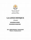 Research paper thumbnail of Introduction à la linguistique générale