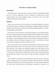 Research paper thumbnail of Thesis Review Summary Report