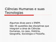 Research paper thumbnail of Ciências Humanas e suas tecnologias: Sociologia