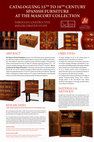 Research paper thumbnail of Cataloguing 15th to 18th century Spanish Furniture at the Mascort Collection