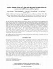 Research paper thumbnail of Surface damage of thin AlN films with increased oxygen content by nanosecond and femtosecond laser pulses