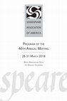 Research paper thumbnail of “Taking Note of Gender: Performance and The Merchant of Venice.” Taking Notes in/on Shakespeare Seminar. Shakespeare Association of America Annual Meeting. Los Angeles, CA. April 2018.