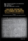 Research paper thumbnail of F. Bisconti, G. Cresci Marrone, F. Mainardis, F. Prenc (edd.), Legite, tenete, in corde habete. Miscellanea in onore di Giuseppe Cuscito. Antichità Altoadriatiche 92, Trieste 2020.