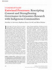 Research paper thumbnail of Entwined Processes: Rescripting Consent and Strengthening Governance in Genomics Research with Indigenous Communities