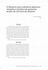 Research paper thumbnail of O Desastre como substância alquímica: mergulho e tentativa de apreensão através de L'Écriture du Désastre