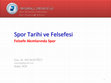 Research paper thumbnail of Spor Tarihi ve Felsefesi - 10.Felsefe Akımlarında Spor