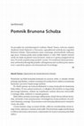 Research paper thumbnail of Pomnik Brunona Schulza