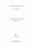 Research paper thumbnail of Alfonsi Bonihominis opera omnia