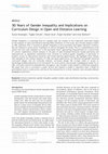 Research paper thumbnail of 30 Years of Gender Inequality and Implications on Curriculum Design in Open and Distance Learning