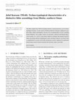 Research paper thumbnail of Jebel Kareem (TH.68): Techno-Typological characteristics of a distinctive lithic assemblage from Dhofar, southern Oman