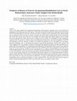 Research paper thumbnail of Predictors of Return to Work for Occupational Rehabilitation Users in Work- Related Injury Insurance Claims: Insights from Mental Health