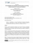 Research paper thumbnail of ICTeachMUPO: An Evaluation of Information E-Learning Module System for Faculty and Students