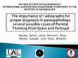 Research paper thumbnail of The importance of radiography for proper diagnosis in paleopathology: several possible cases of Parietal Thinning from Spain and Portugal