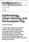 Research paper thumbnail of Epidemiology, Urban Planning, and the European City