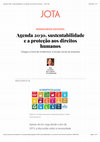 Research paper thumbnail of Agenda 2030, sustentabilidade e a proteção aos direitos humanos - JOTA Info