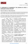 Research paper thumbnail of Artigo A sofisticação do neogolpismo: dos protestos de 2013 à destituição de Dilma Rousseff