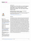 Research paper thumbnail of Versatile use of microliths as a technological advantage in the miniaturization of Late Pleistocene toolkits: The case study of Neve David, Israel