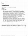 Research paper thumbnail of Viral Biopolitics: Covid-19 and the Living Dead