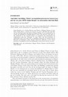 Research paper thumbnail of 'And while I am falling, I listen': on translation processes in I turned away and she was gone (2014). Interview with Jennie Reznek