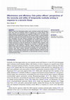 Research paper thumbnail of Effectiveness and efficiency: Oslo police officers' perspectives of the necessity and utility of temporarily routinely arming in response to a terrorist threat