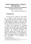 Research paper thumbnail of MISIONARIEDAD DEL CARMELO REFORMADO Al margen del V centenario de nacimiento de Santa Teresa de Jesús