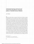 Research paper thumbnail of Anticolonial Uprising and Communal Justice in Twentieth-Century Palestine
[link to full text in Abstract]