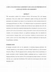 Research paper thumbnail of A meta-analysis of self-assessment and language performance in language testing and assessment