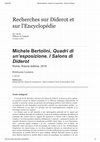 Research paper thumbnail of Recherches sur Diderot et sur l'Encyclopédie Comptes rendus