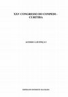 Research paper thumbnail of XXV CONGRESSO DO CONPEDI - CURITIBA ACESSO À JUSTIÇA I EDINILSON DONISETE MACHADO