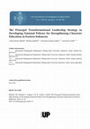 Research paper thumbnail of The Principal Transformational Leadership Strategy in Developing National Policies for Strengthening Character Education in Eastern Indonesia